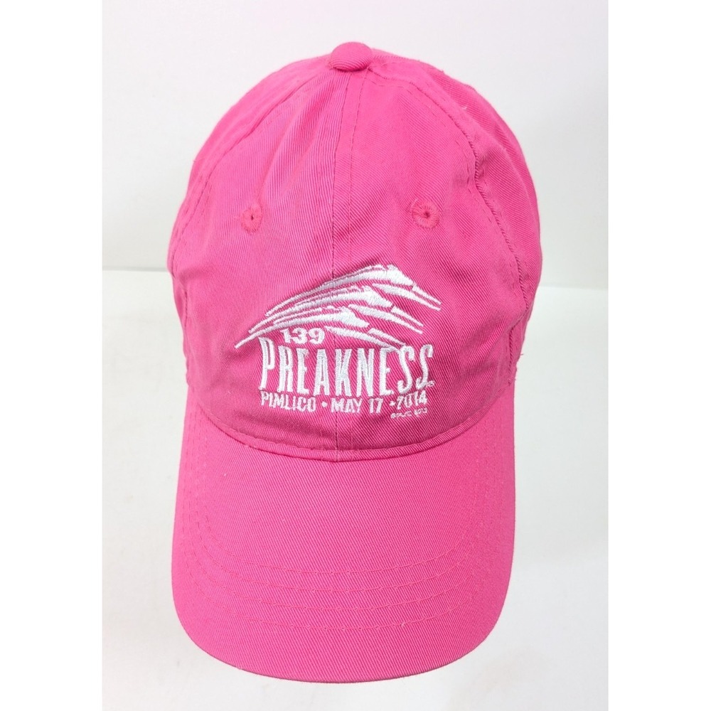 139th Preakness Cap Hat Pink w/ Logo Pimlico May 17th 2014 Adjustable OSFM